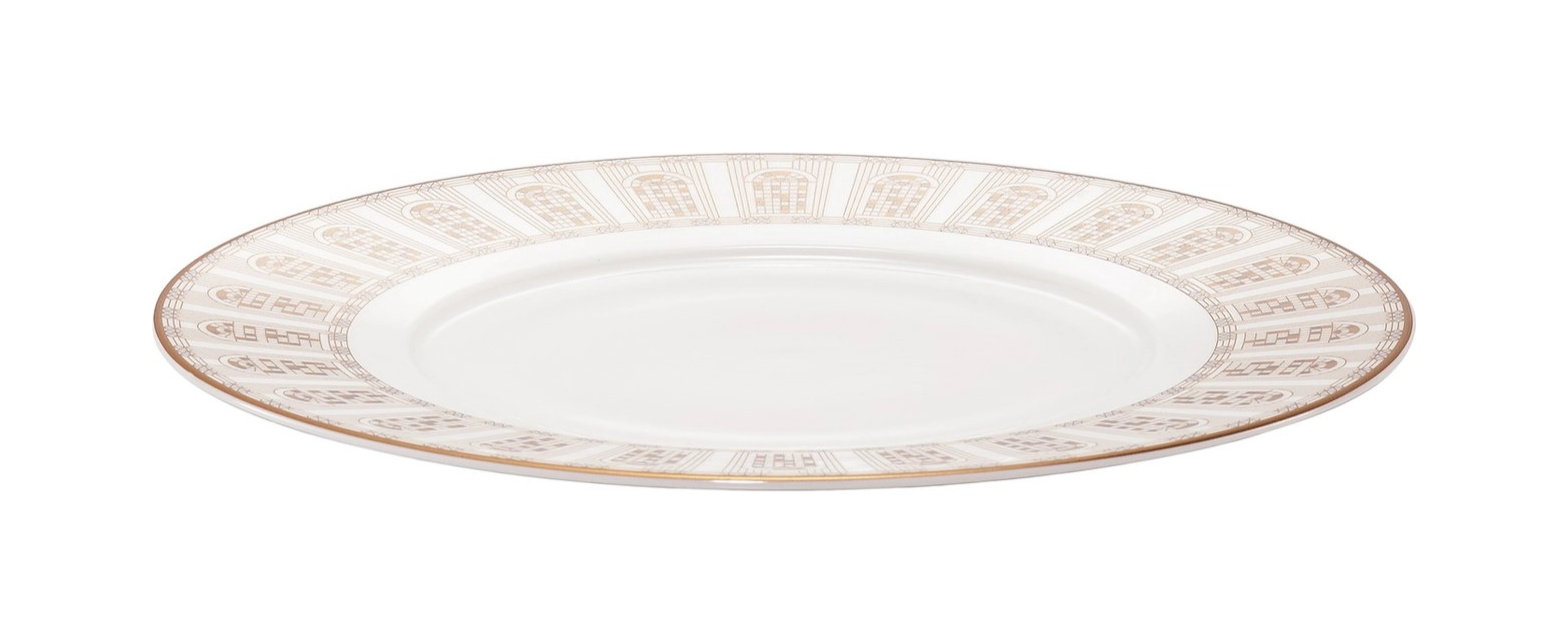 Набор из 2 десертных тарелок ARCADIA 21 см фарфор золотой Baccarat 2817041