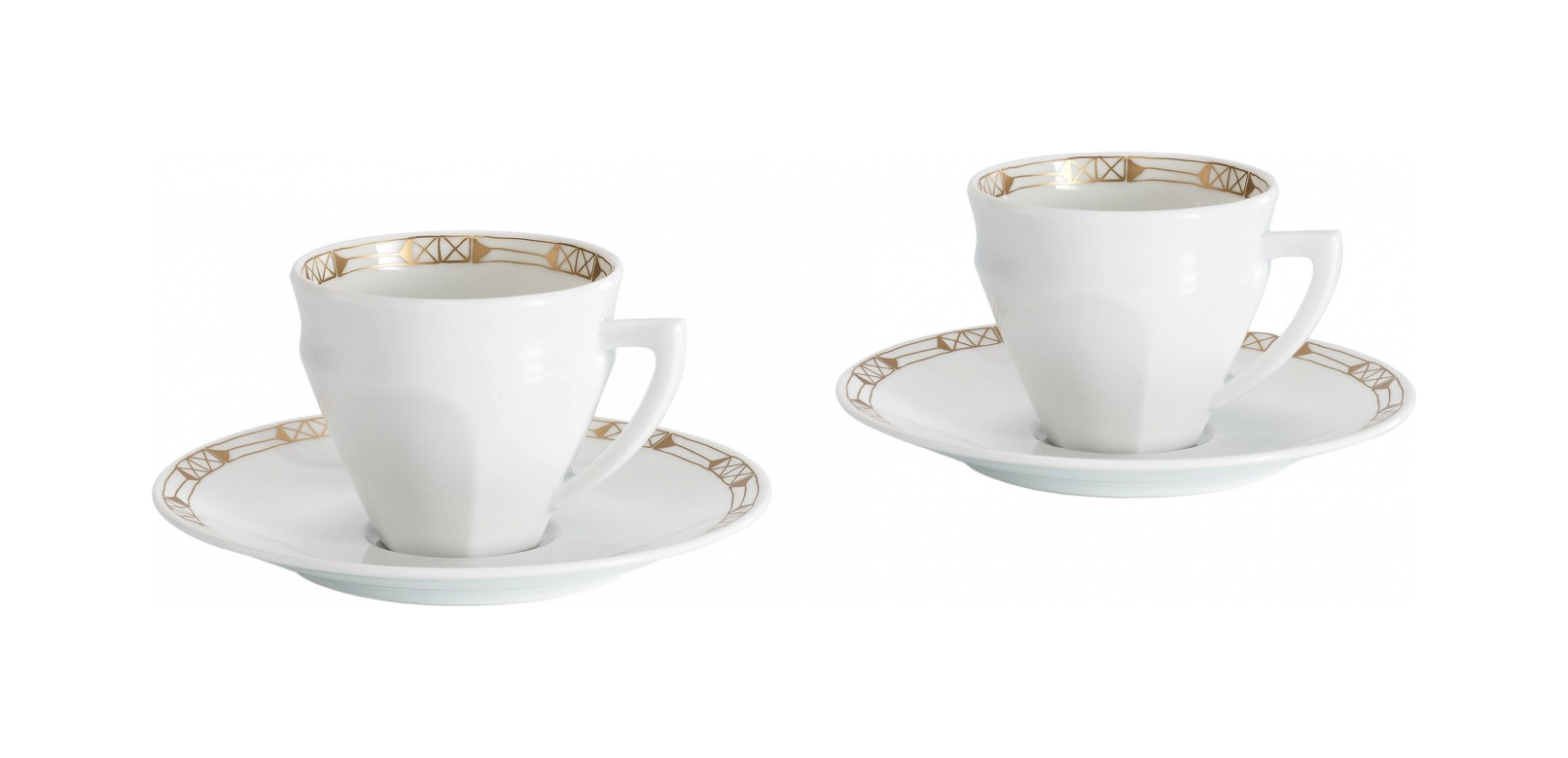 Набор чашек кофейных с блюдцами Baccarat TALLEYRAND 2 шт фарфор