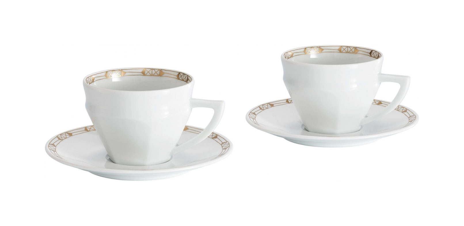 Набор чашек чайных с блюдцами Baccarat TALLEYRAND 2 шт фарфор