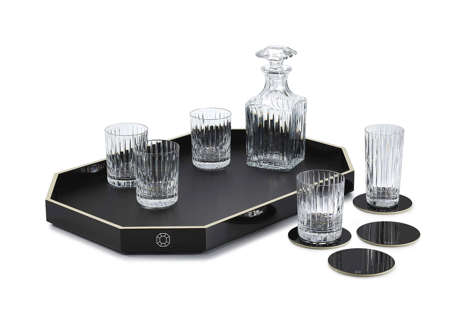 Поднос OCTOGONE L 60х40 см черный Baccarat 2816912