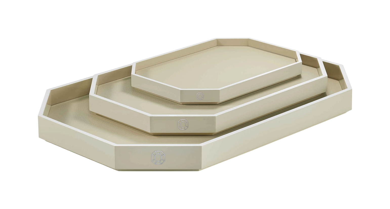 Поднос OCTOGONE L 60х40 см бежевый Baccarat 2816913