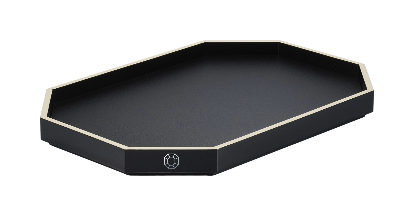 Поднос OCTOGONE M 46х32 см черный