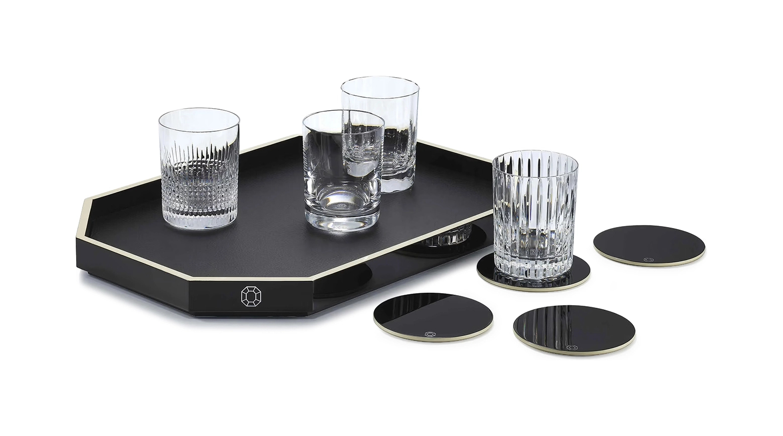 Поднос OCTOGONE M 46х32 см черный Baccarat 2816916