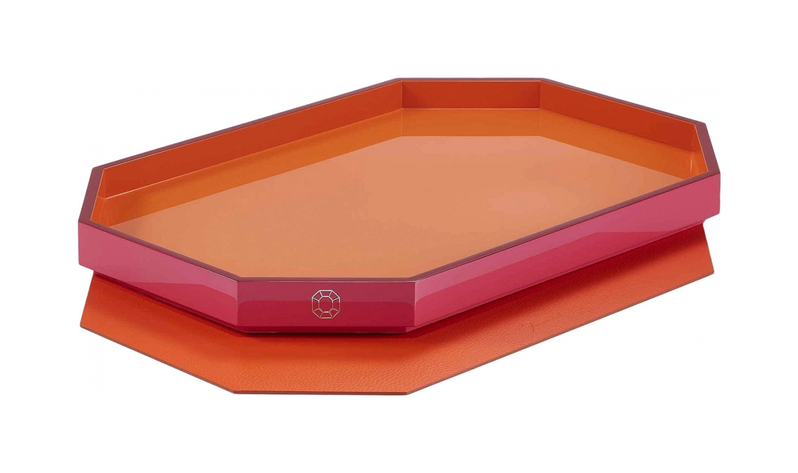 Поднос OCTOGONE S 33х23 см оранжевый Baccarat 2816922