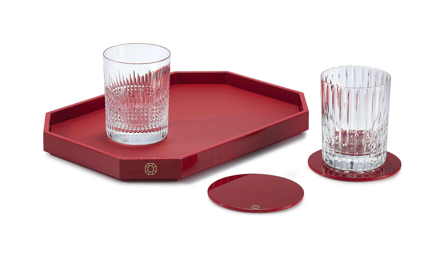 Поднос OCTOGONE S 33х23 см красный Baccarat 2816919