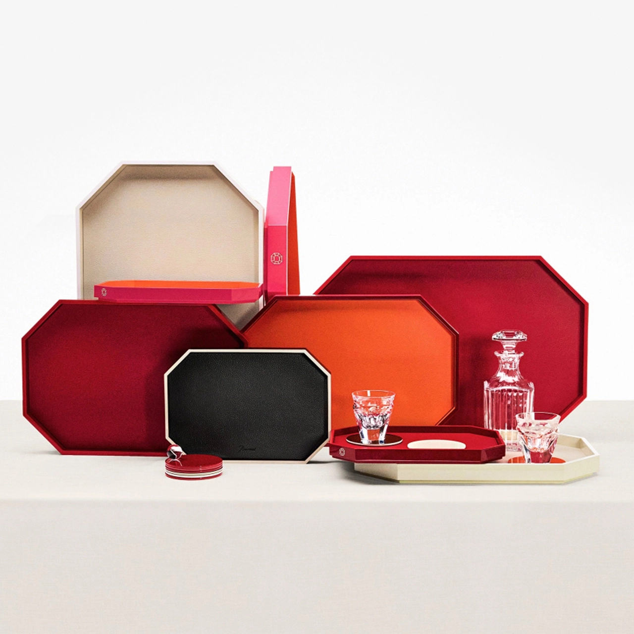 Подставки для стаканов OCTOGONE бежевые 4 шт – 2