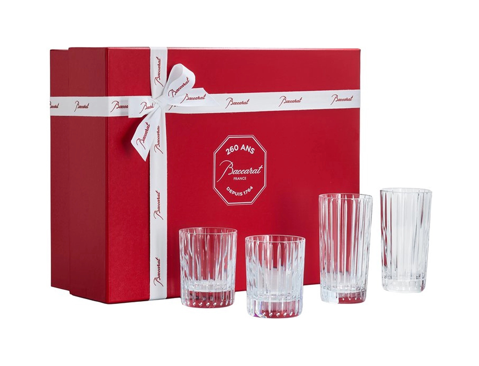 Набор из 4-х стаканов HARMONIE для сока и для виски хрусталь