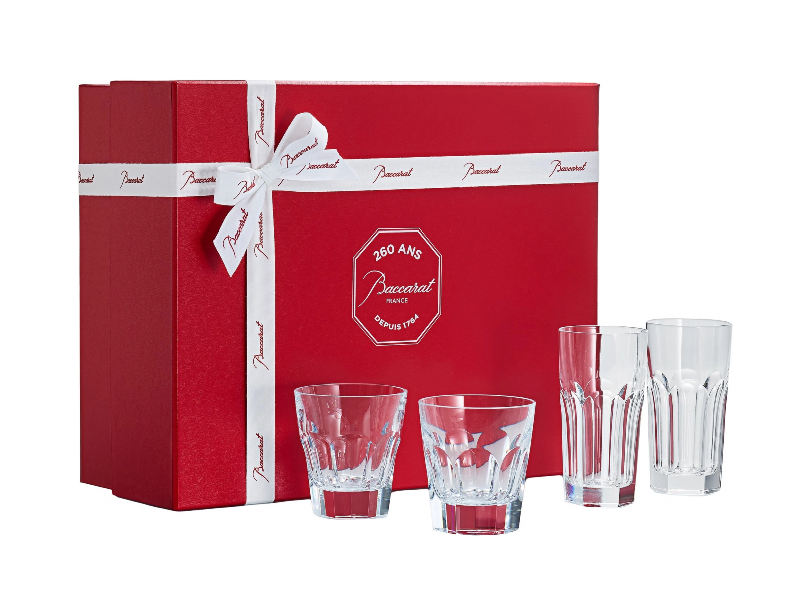 Набор из 4-х стаканов HARCOURT для сока и для виски хрусталь