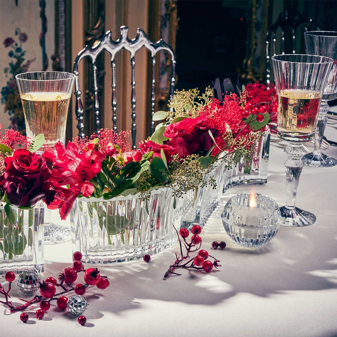 Ваза для цветов MILLE NUITS INFINITE прямоугольная 16.5 см хрусталь прозрачная Baccarat 2814468