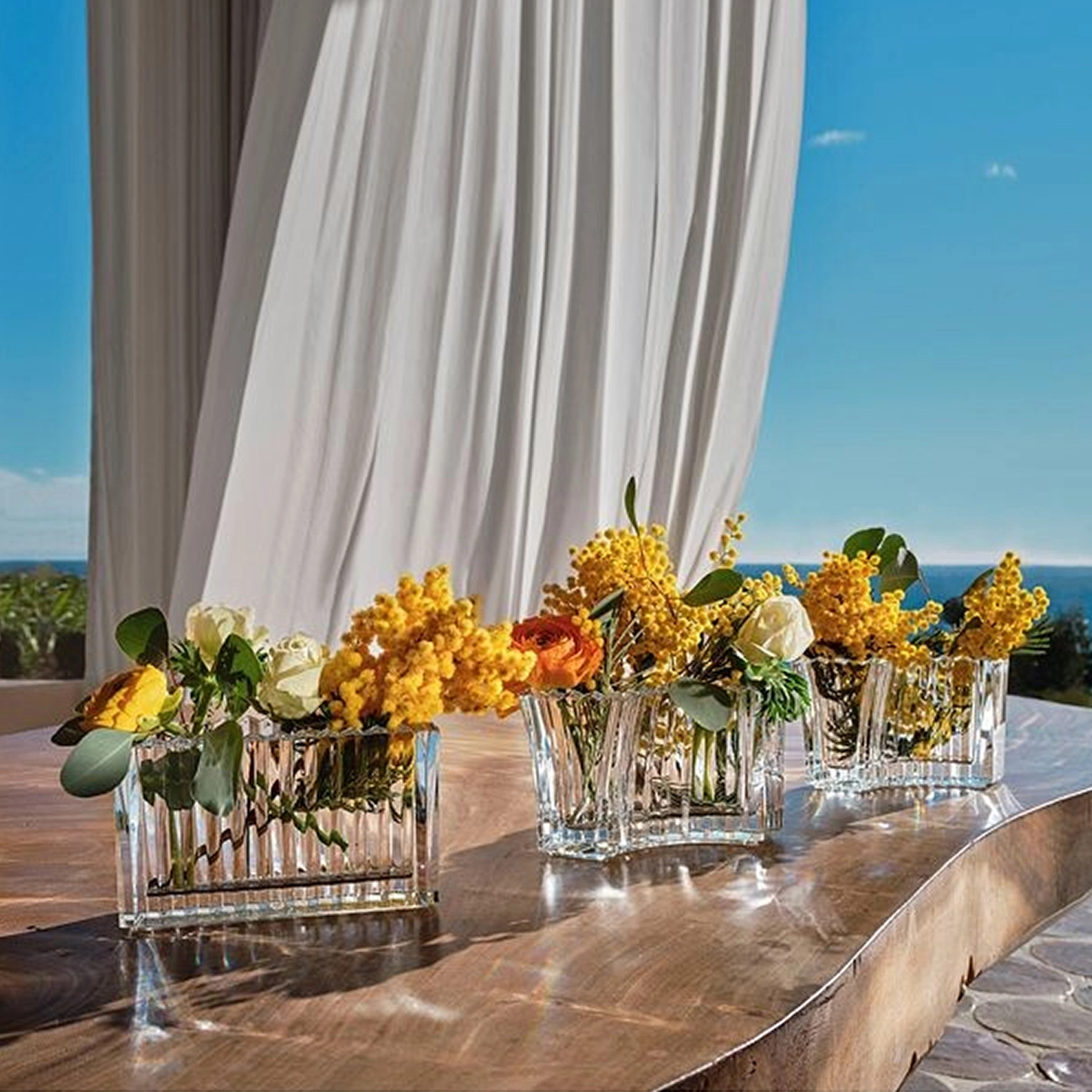 Ваза для цветов MILLE NUITS INFINITE прямоугольная 16.5 см хрусталь прозрачная Baccarat 2814468