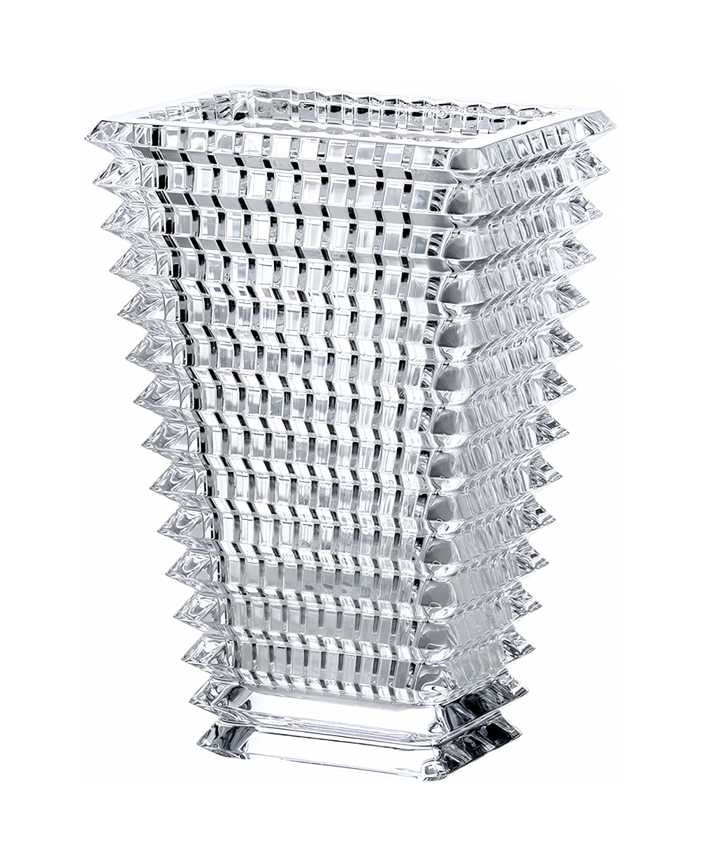 Ваза для цветов EYE прямоугольная 20 см хрусталь прозрачная