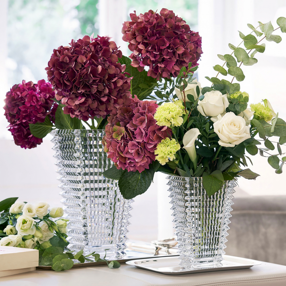 Ваза для цветов EYE прямоугольная 20 см хрусталь прозрачная Baccarat 2612989