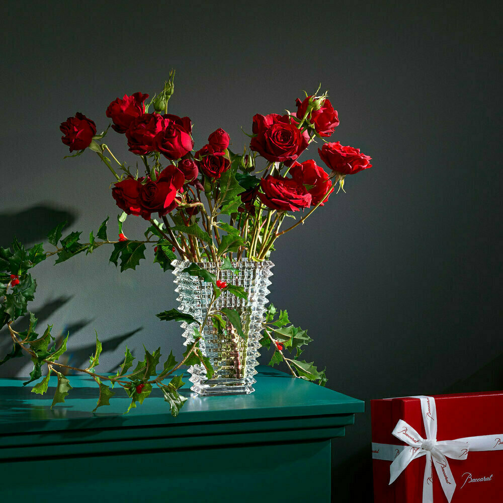 Ваза для цветов EYE прямоугольная 20 см хрусталь прозрачная Baccarat 2612989