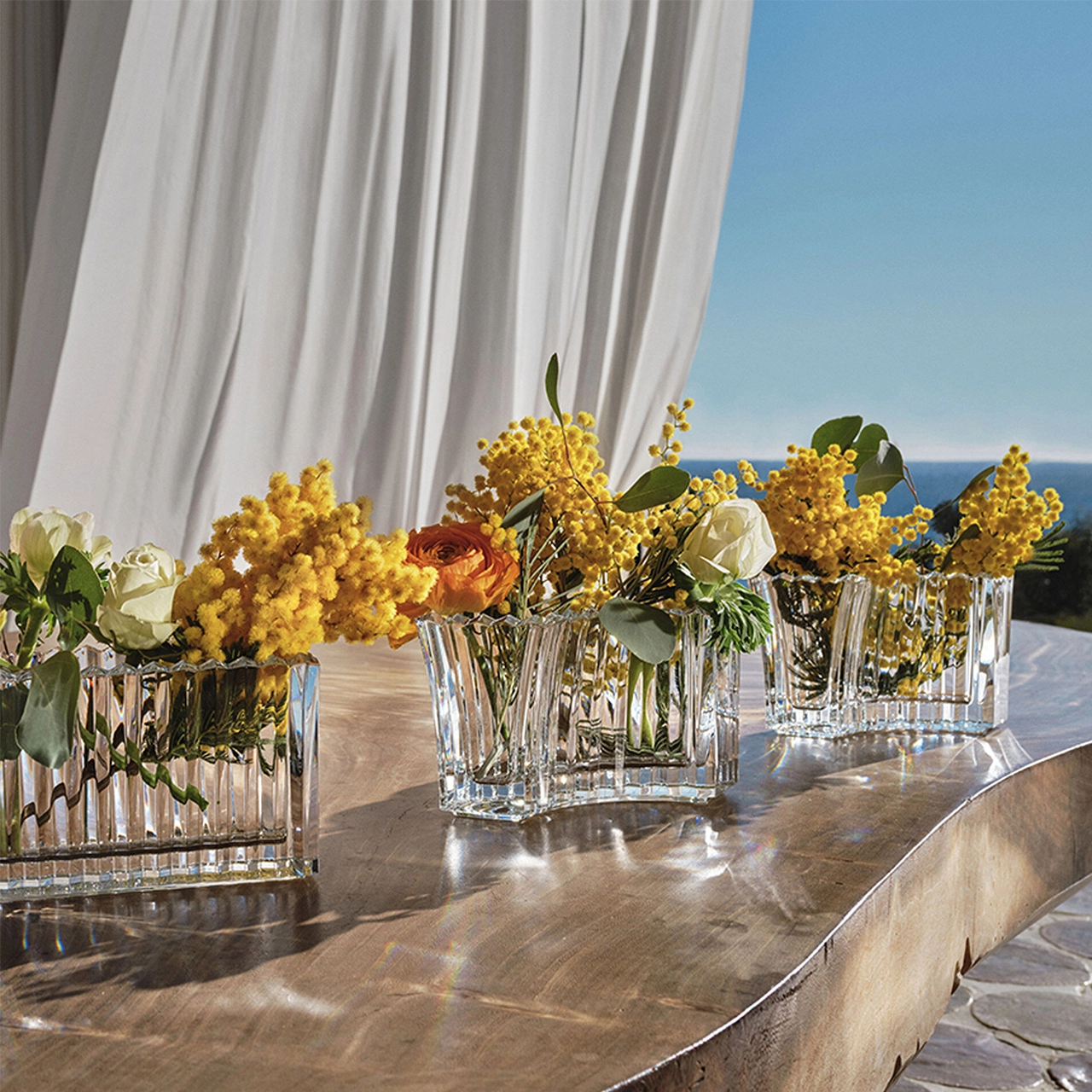 Ваза для цветов MILLE NUITS INFINITE 18 см хрусталь прозрачная – 2