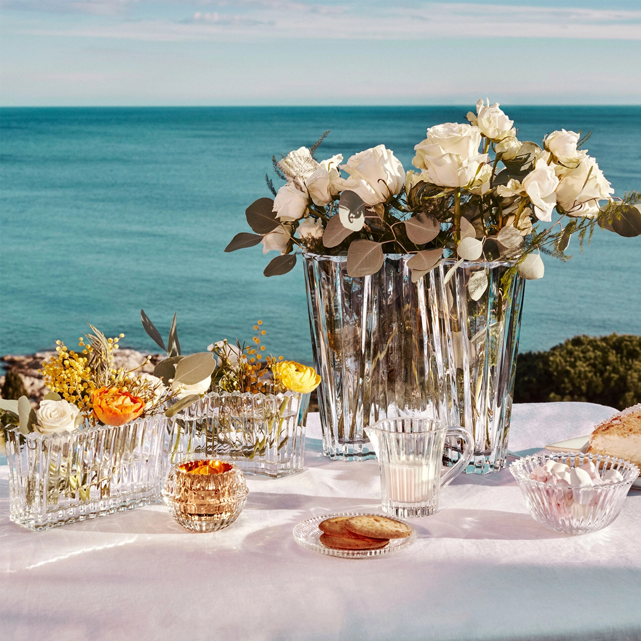 Ваза для цветов MILLE NUITS INFINITE 18 см хрусталь прозрачная Baccarat 2814469