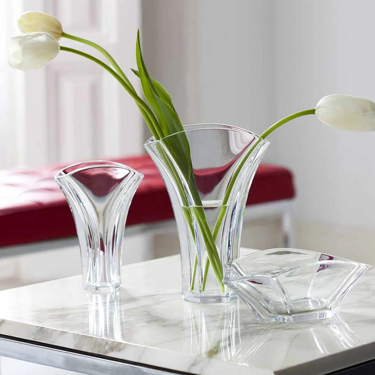 Ваза для цветов GINGKO 18 см прозрачная хрусталь Baccarat 1792567