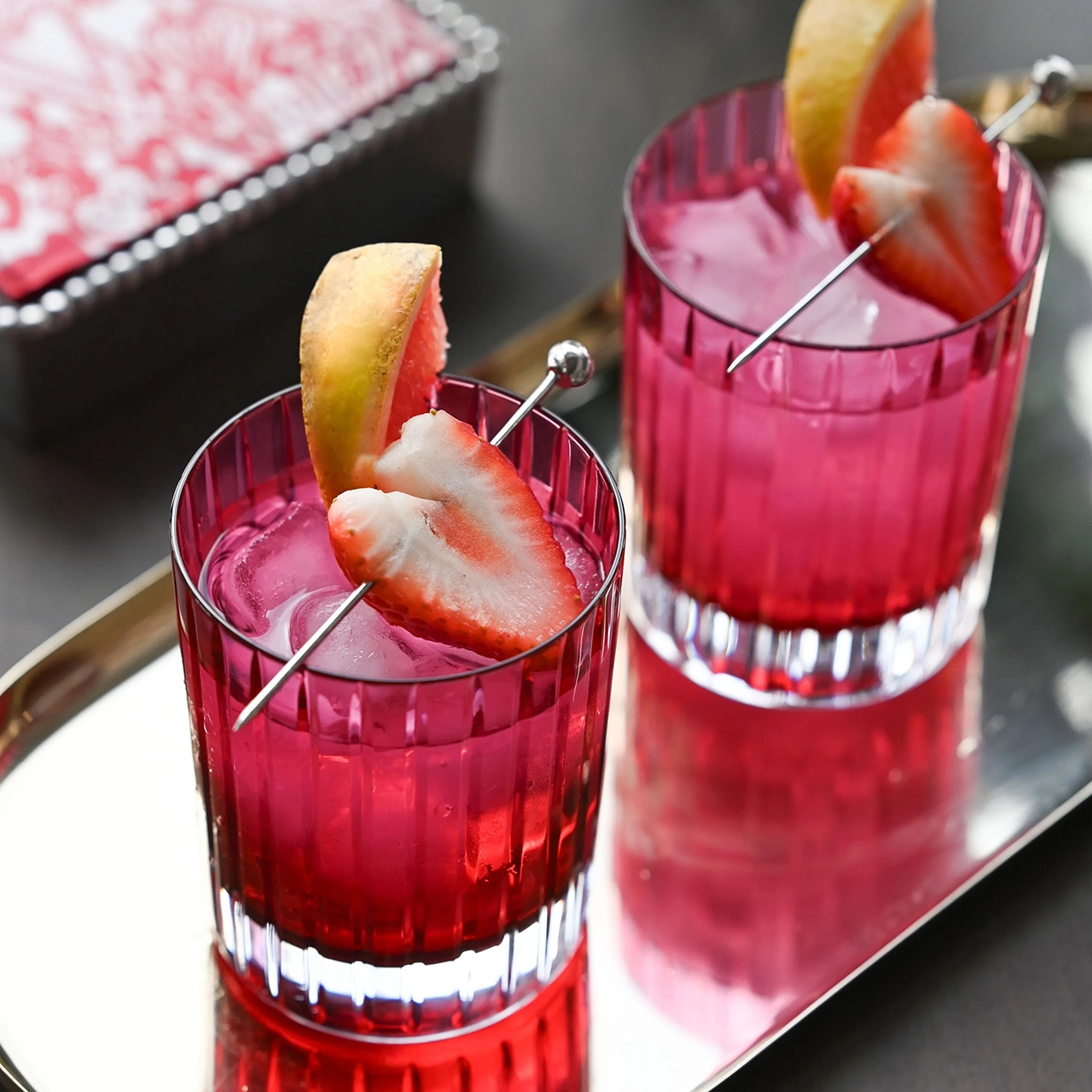 Бокал для виски HARMONIE 326 мл хрусталь красный – 2