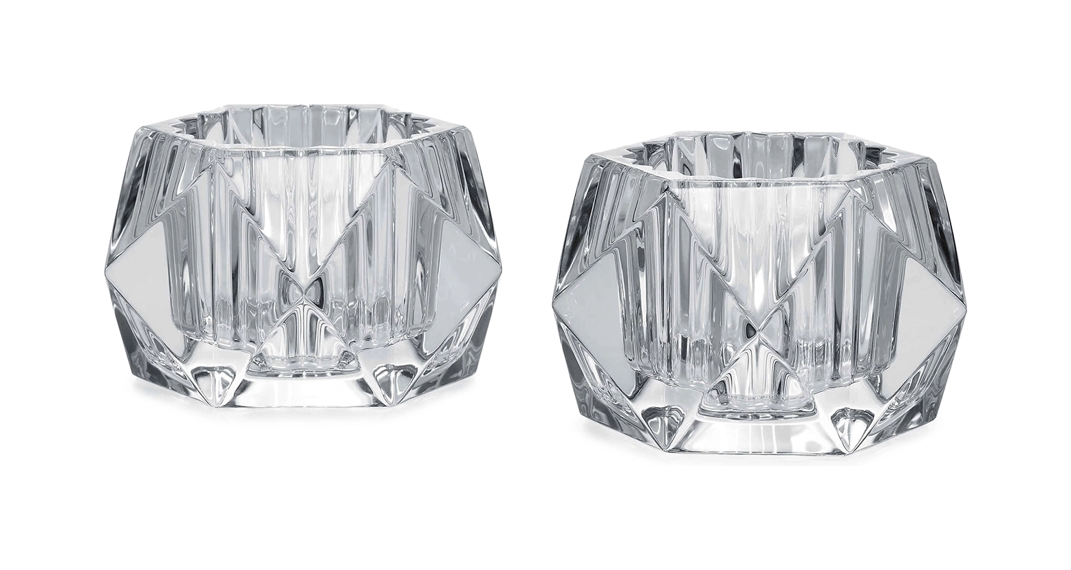 Набор из 2-х подсвечников LOUXOR 6 см хрусталь