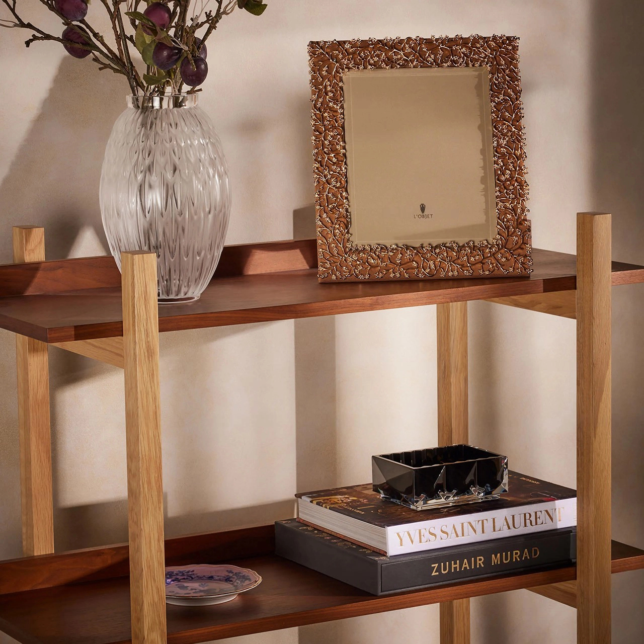 Мелочница LOUXOR 17х13 см хрусталь черная Baccarat 2814727