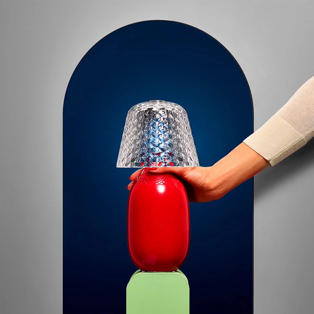 Настольная лампа BABY CANDY LIGHT 29 см керамика красная – 2