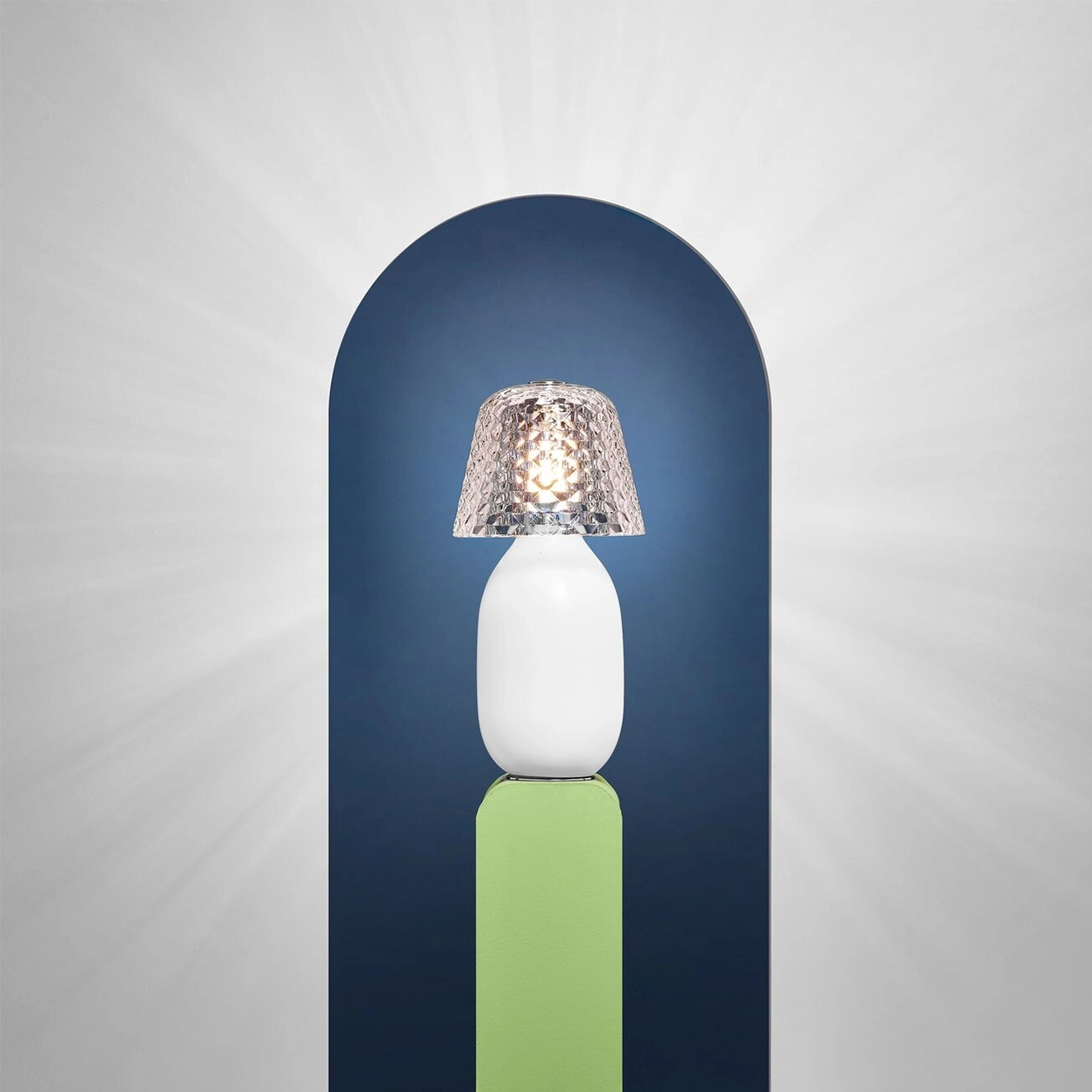 Настольная лампа BABY CANDY LIGHT 29 см керамика белая Baccarat 2813778