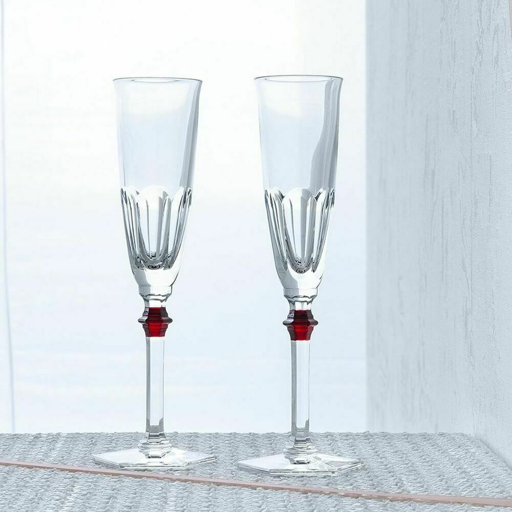 Набор из 2-х фужеров для шампанского HARCOURT EVE хрусталь красный Baccarat 2807194