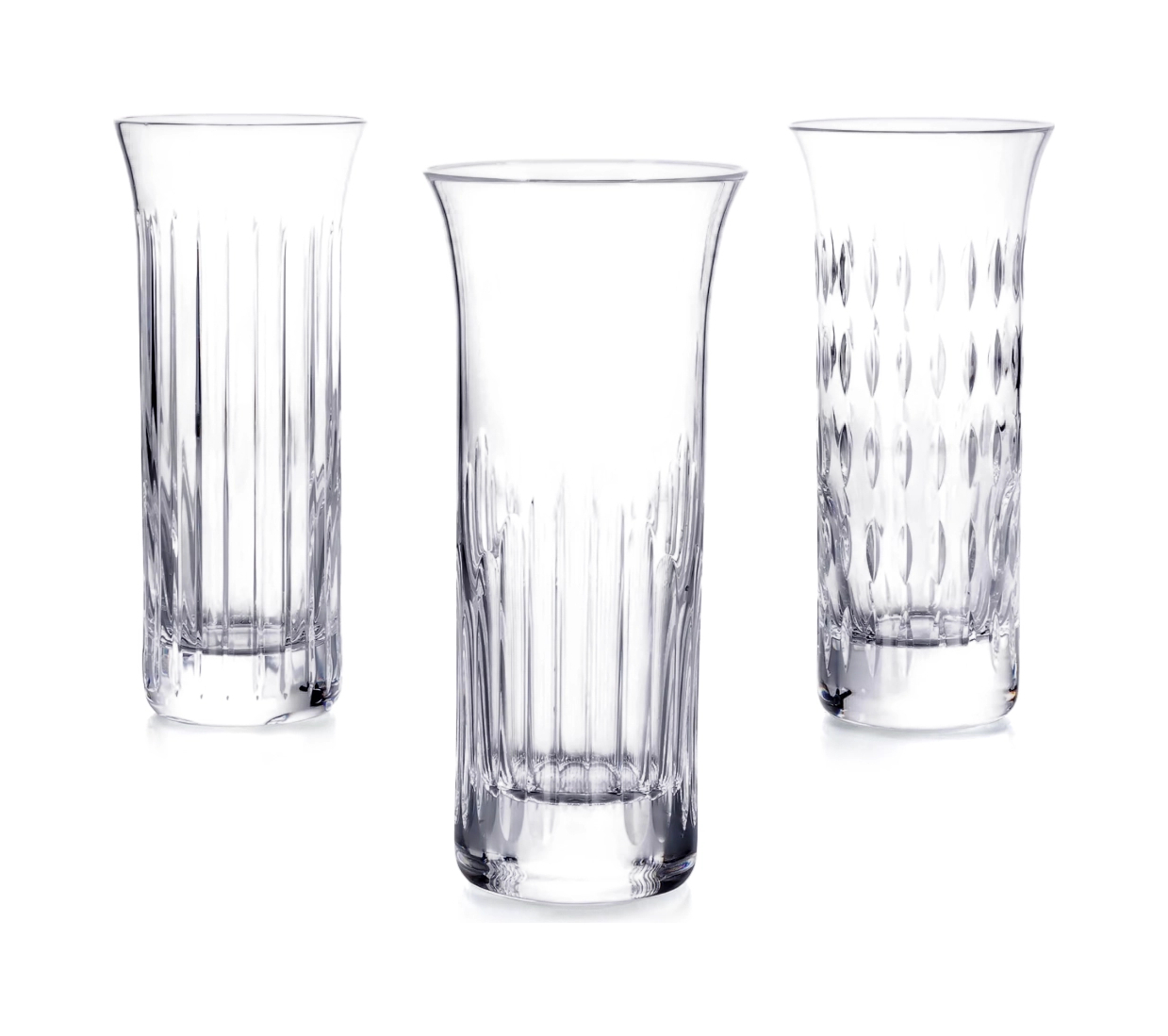 Набор из 3-х ваз 18 см, хрусталь