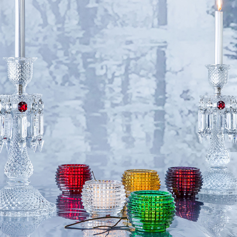 Набор из 2-х подсвечников EYE 9.5 см хрусталь золотой Baccarat 2811841