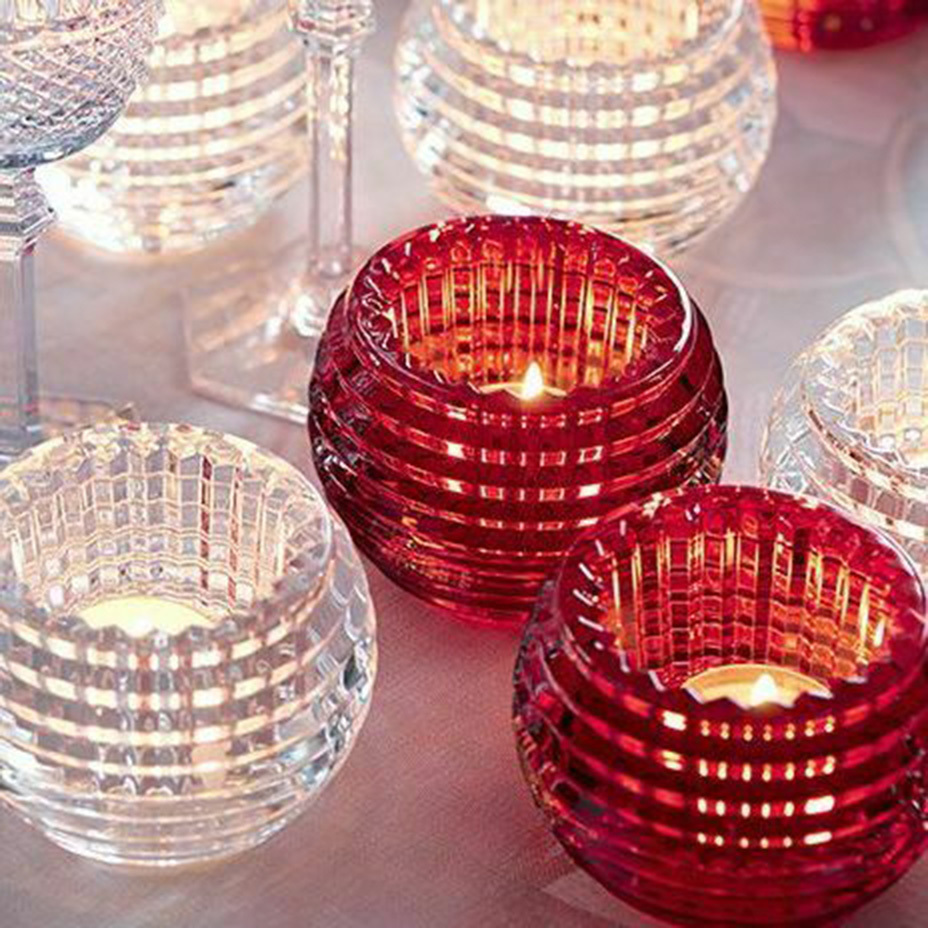 Набор из 2-х подсвечников EYE 9.5 см хрусталь красный – 2