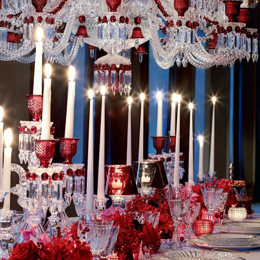 Набор из 2-х подсвечников EYE 9.5 см хрусталь красный Baccarat 2810639