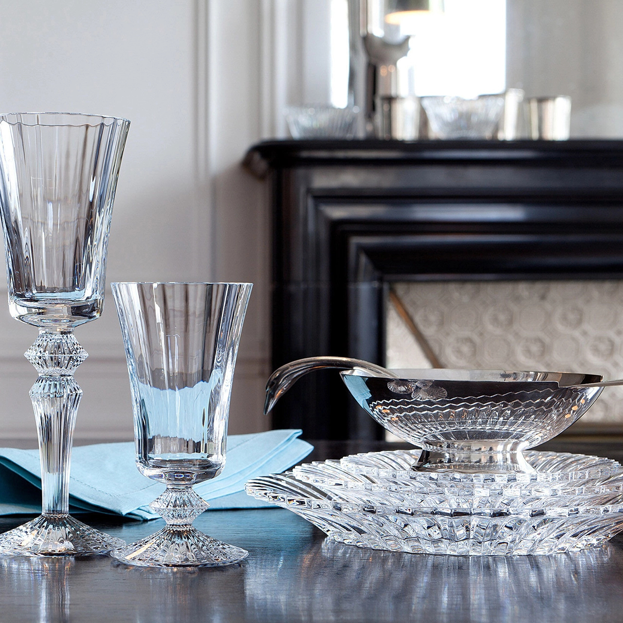 Тарелка сервировочная MILLE NUITS L 26 см хрусталь Baccarat 2104544