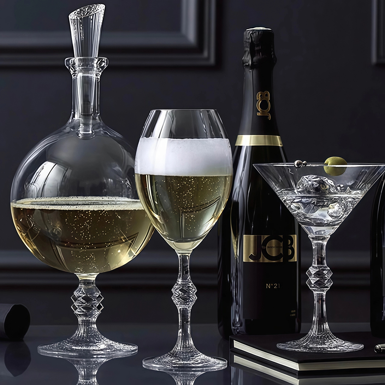 Набор из 2-х бокалов для шампанского JCB PASSION 450 мл хрусталь прозрачный Baccarat 2812815