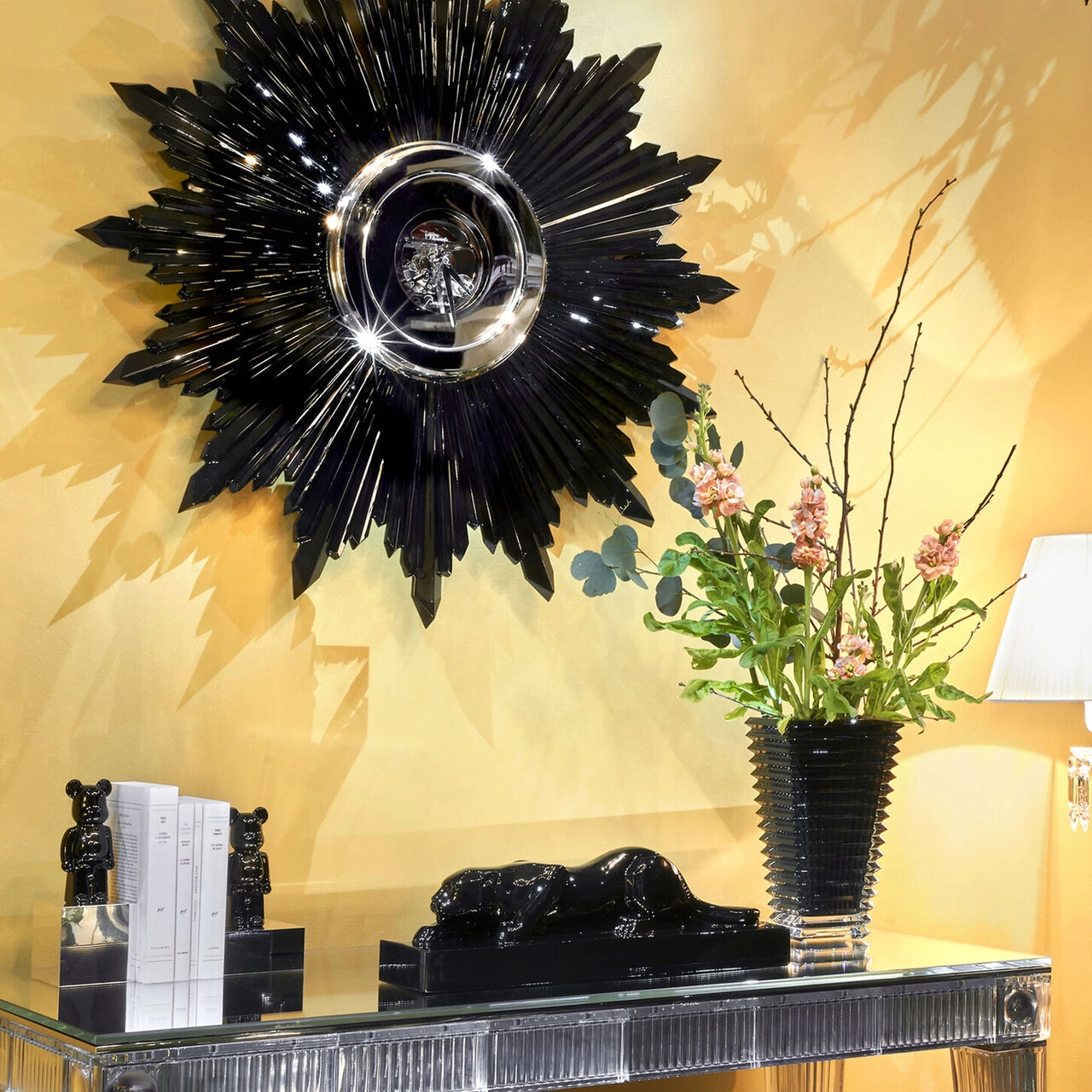 Статуэтка BE@RBRICK Медведь 14 см черный хрусталь Baccarat 2814153