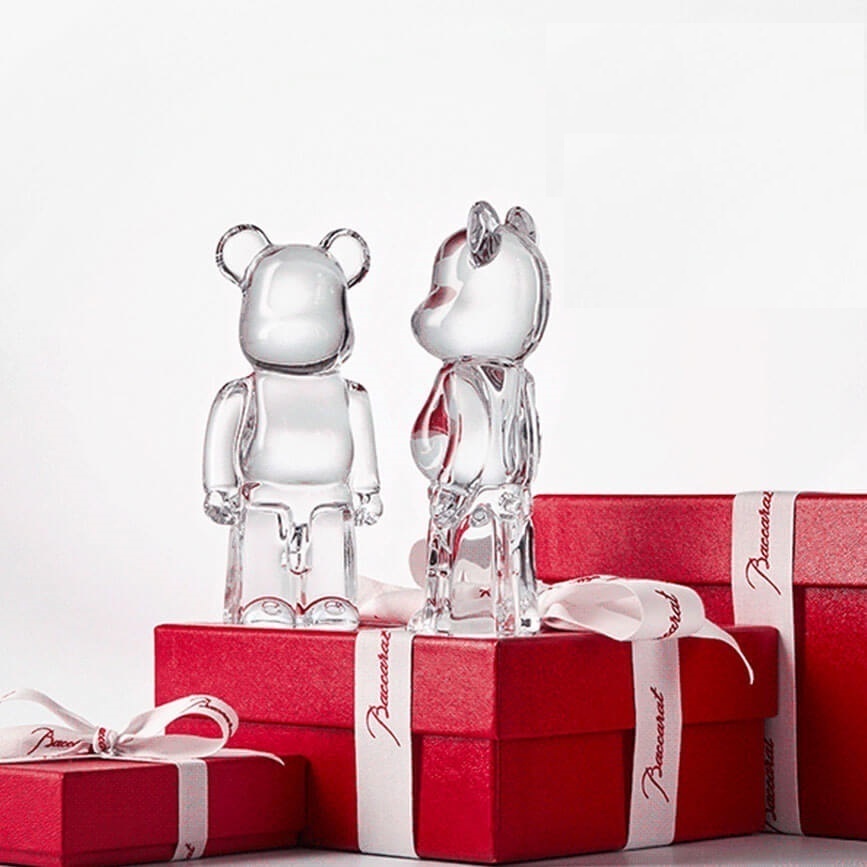 Статуэтка BE@RBRICK Медведь 14 см прозрачный хрусталь Baccarat 2813551