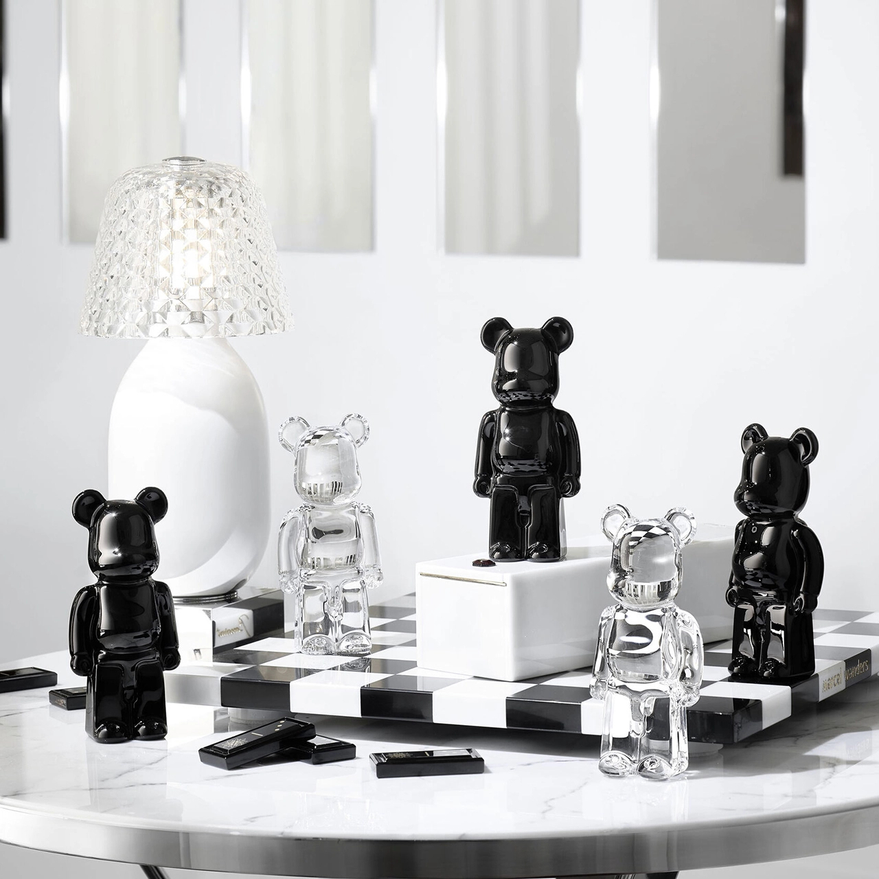 Статуэтка BE@RBRICK Медведь 14 см прозрачный хрусталь Baccarat 2813551