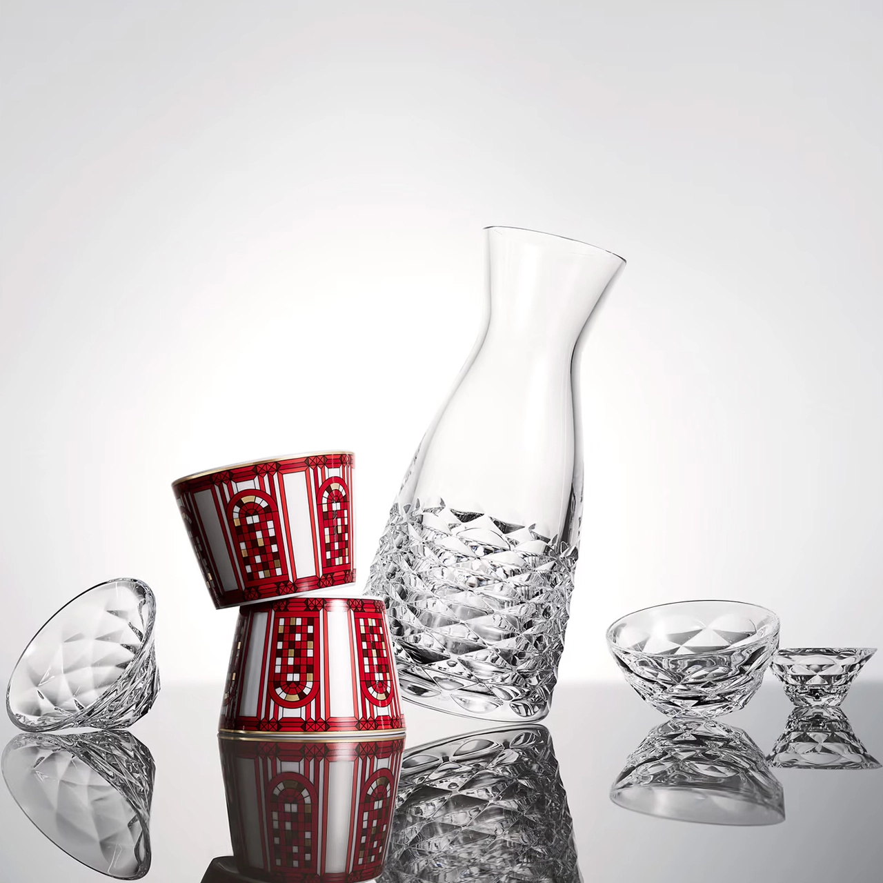 Набор из 2 розеток SWING 8.5 см хрусталь – 2