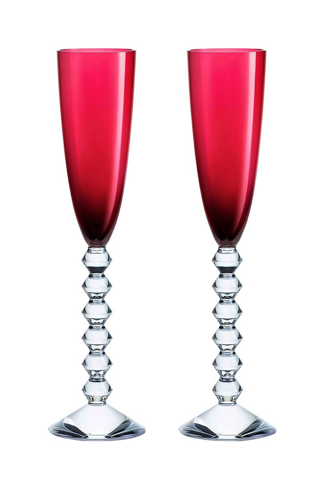 Набор из 2-х бокалов для шампанского VEGA 175 мл хрусталь красный