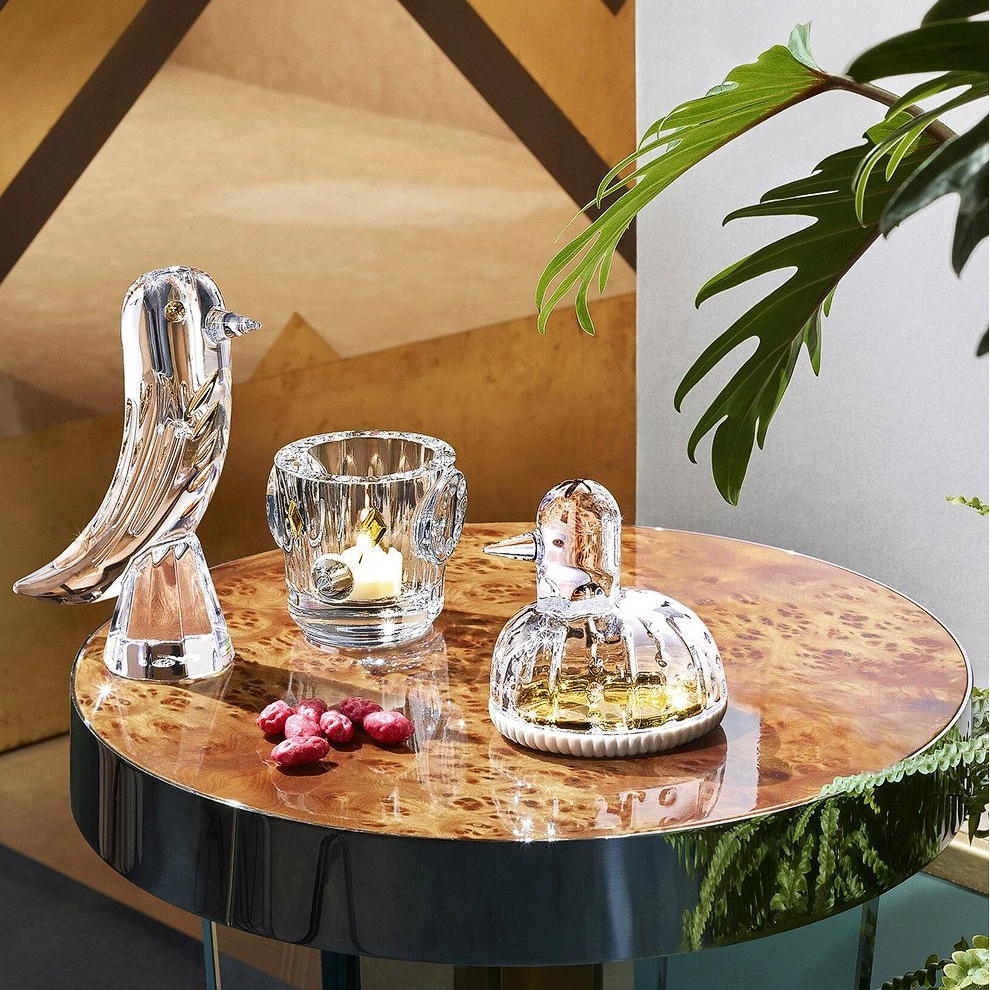 Подсвечник FAUNACRYSTOPOLIS BIRD 8 см хрусталь Baccarat 2814456