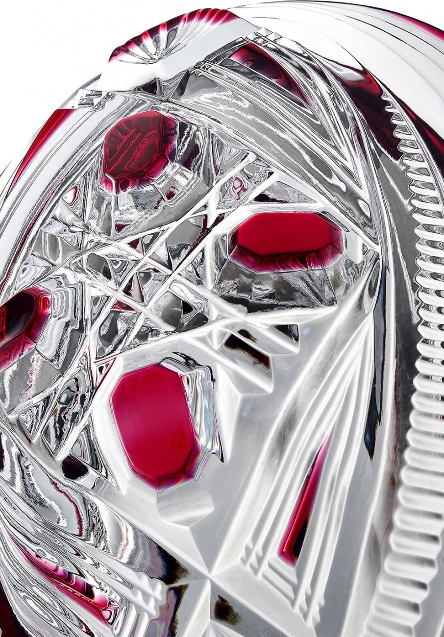 Ваза для фруктов HAUTE COUTURE FLAMMES 28.5 см хрусталь красная Baccarat 2814550