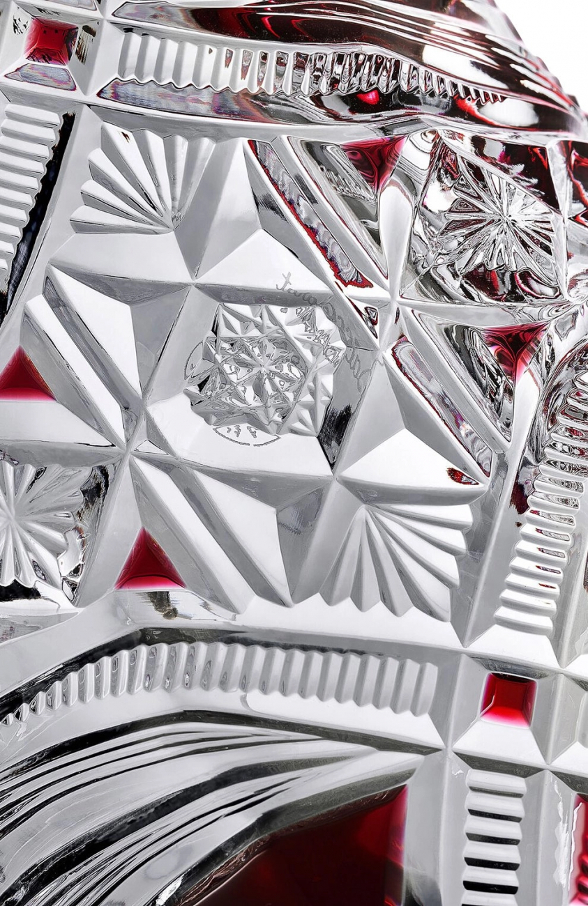 Ваза для фруктов HAUTE COUTURE FLAMMES 28.5 см хрусталь красная Baccarat 2814550