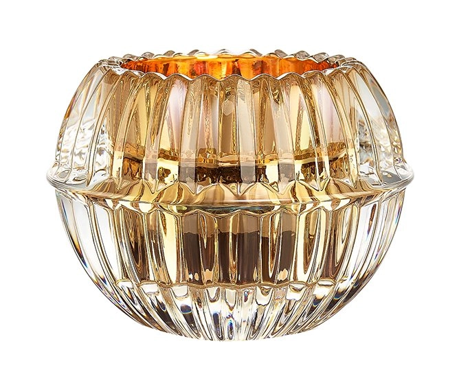 Подсвечник MILLE NUITS 6.5 см хрусталь золотой