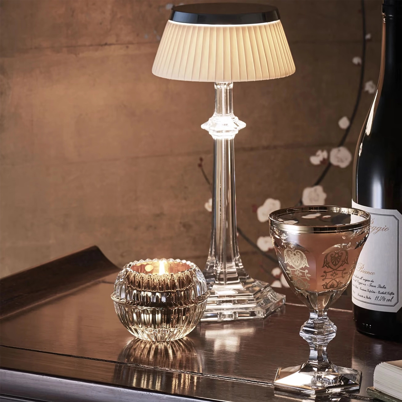 Подсвечник MILLE NUITS 6.5 см хрусталь золотой – 2