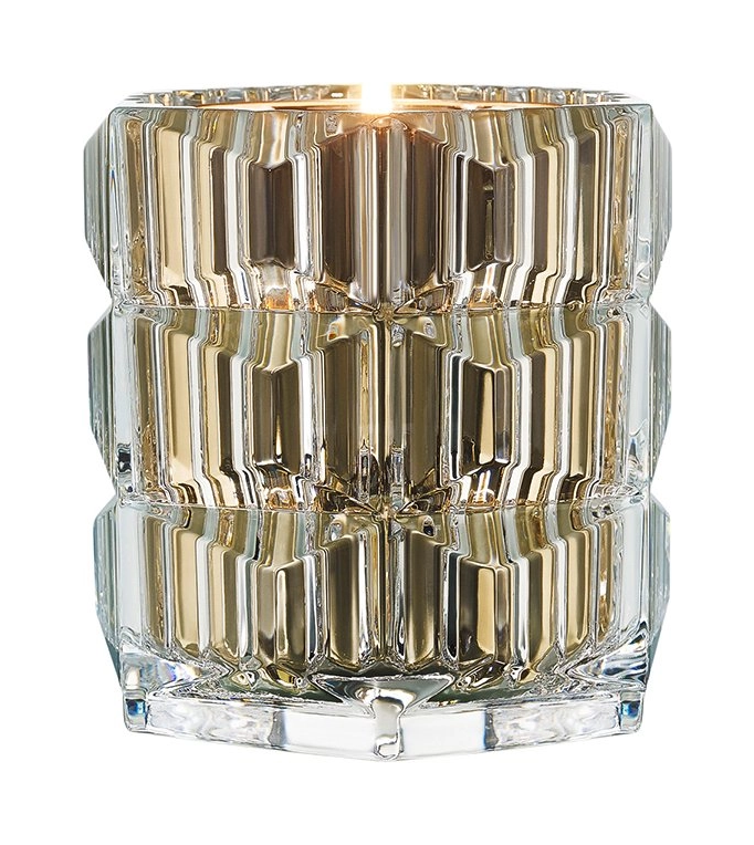 Свеча ароматизированная HERITAGE в подсвечнике 12.3 см хрусталь золотая