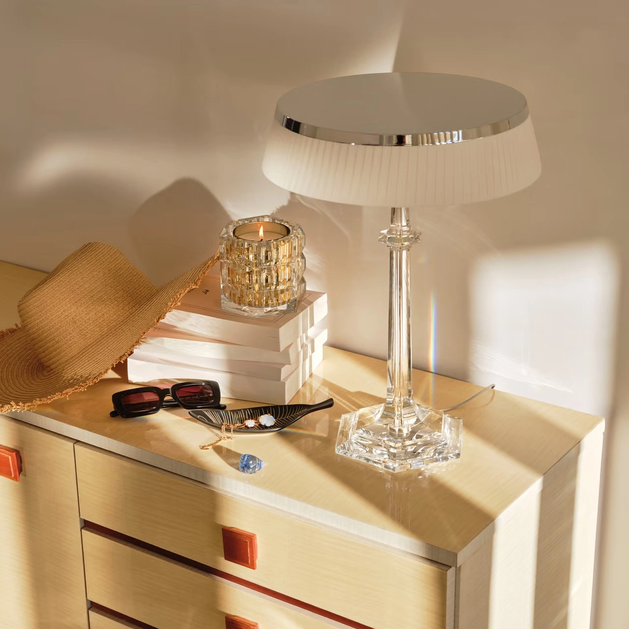 Свеча ароматизированная HERITAGE в подсвечнике 12.3 см хрусталь золотая Baccarat 2808535