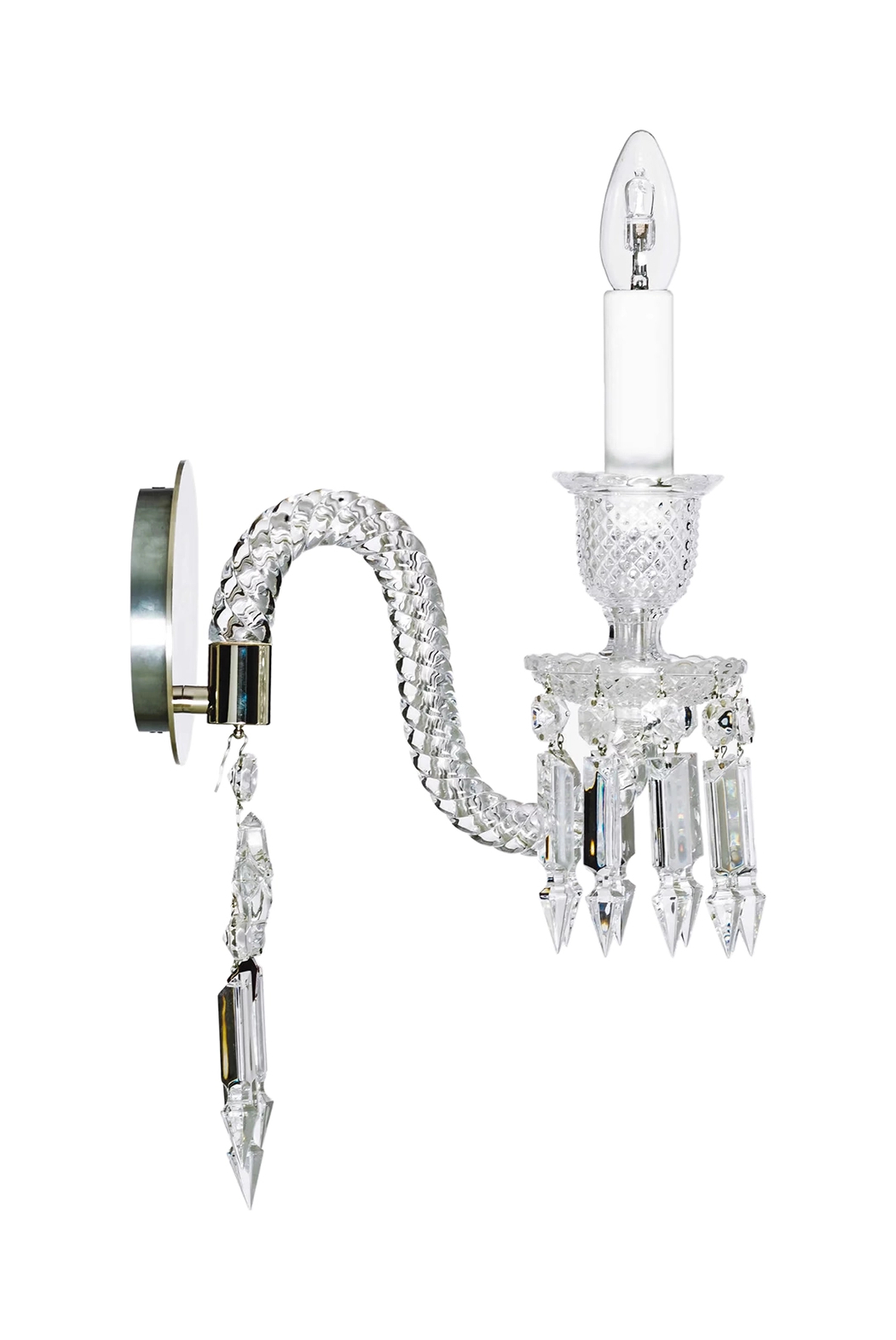 Настенный светильник ZENITH 47 см хрусталь 1 лампа без плафонов Baccarat 2807497