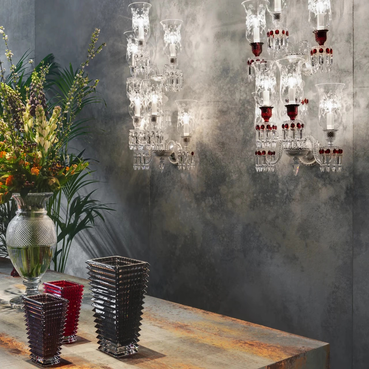 Настенный светильник ZENITH 93 см хрусталь 7 ламп без плафонов – 2