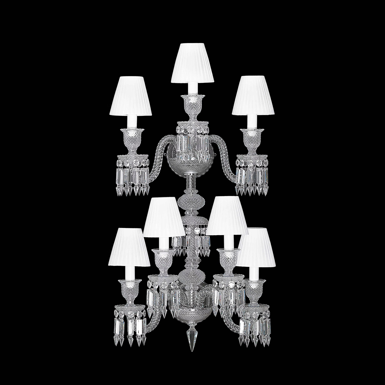 Настенный светильник ZENITH 93 см хрусталь 7 ламп без плафонов Baccarat 2807505