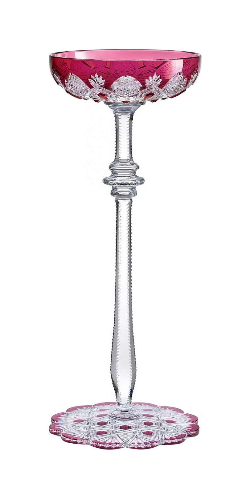 Кубок для шампанского TSAR 185 мл хрусталь розовый