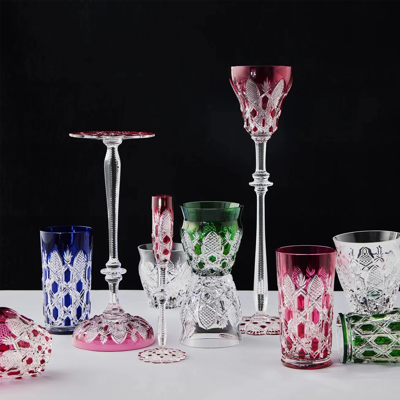 Кубок для шампанского TSAR 185 мл хрусталь розовый – 2