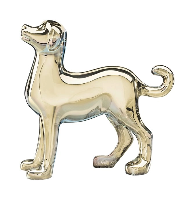 Скульптура ZODIAQUE Лабрадор 12 см хрусталь золотой